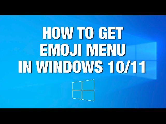 How to use Emoji  in Windows 10/11 [Frytech tips & tricks]