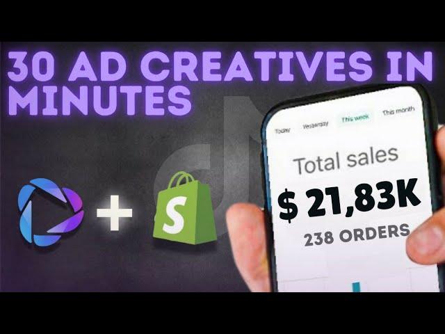 Bulk Create Dropshipping Ad Creatives in Minutes Using AI