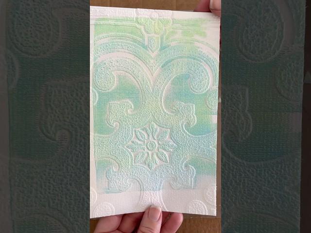 Gel Printing with Wallpaper #shorts #gel printing