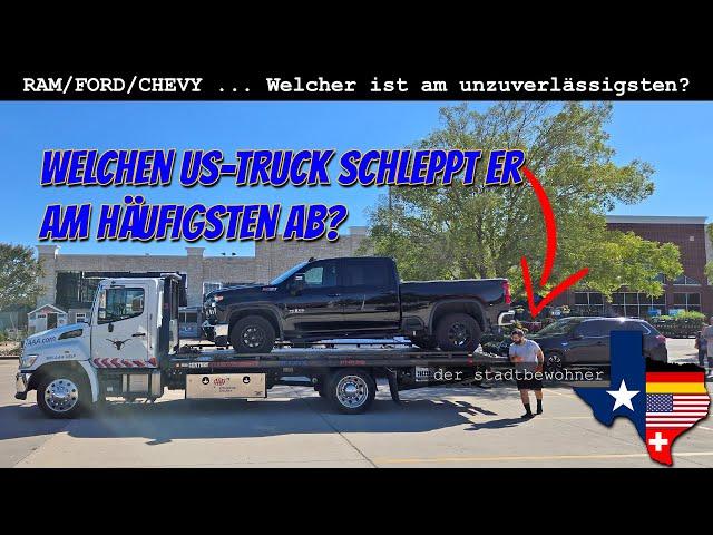 RAM/Ford/Chevy... Welche US-Truck Marke schleppt der AAA Fahrer am häufigsten ab?