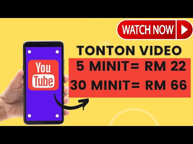 (Tonton 1 video = RM66) Buat duit dengan menonton video (Buat duit online 2022)