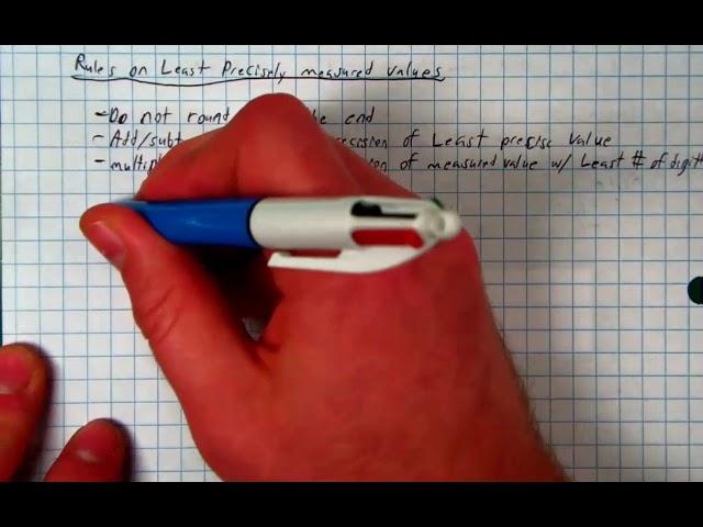 Precise Measurements and Calculations 3 - Rules on Least Precisely Measured Calculations