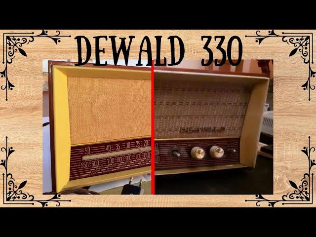 Radio DeWald mod  330 Restauración radio antigua