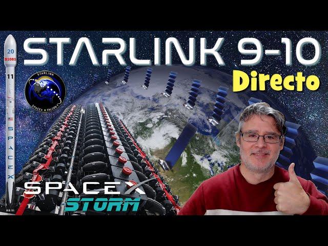 ¡Lanzamiento de la misión Starlink 9-10 a cargo de SpaceX! 