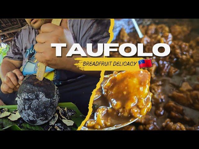 Our First Attempt at Making Taufolo and it was AWESOME | Super Delicious Breadfruit Recipe 