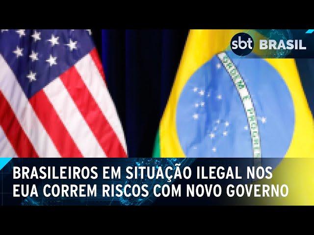 Brasileiros vivendo ilegalmente nos EUA sentem efeitos de governo de Trump | SBT Brasil (08/02/25)