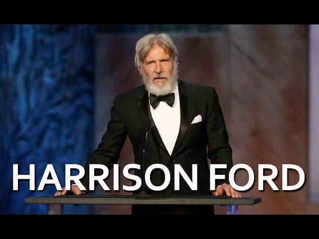 Harrison Ford salutes John Williams