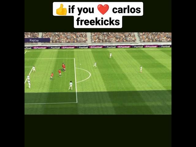 Roberto Carlos freekicks be like|Watch in slow-motion|Astral Pes #pes22#robertocarlos#pes malayalam