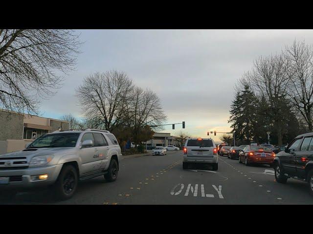 City of Tukwila Washington drive thru Kent WA autumn drive November 2021 United States of America