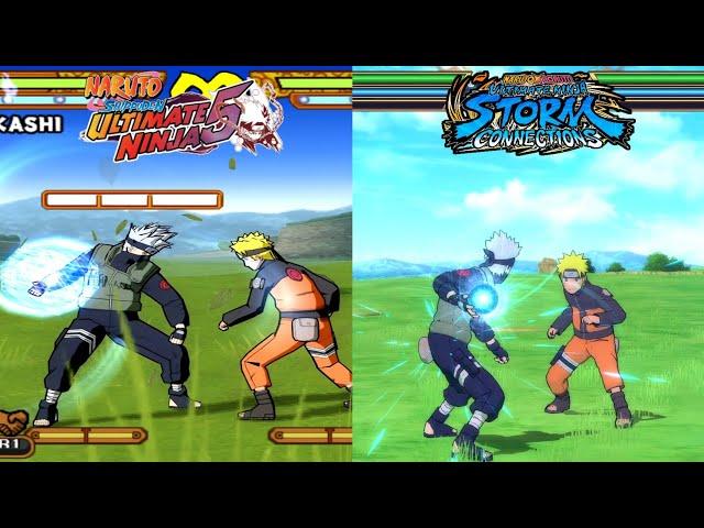 Naruto Storm Connections VS Naruto Ultimate Ninja 5 | All Jutsu Comparison