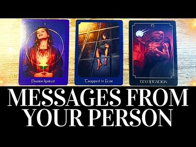 PICK A CARD ️MESSAGES FROM THE PERSON ON YOUR MIND ️ They Want YOU to Know THIS!  Tarot Reading