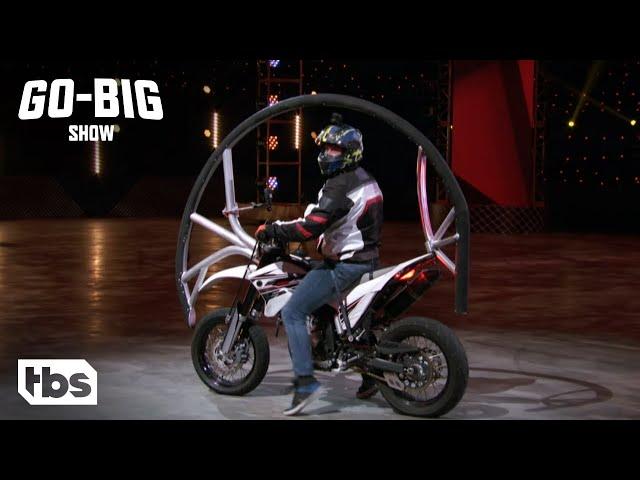 Go Big Show: Can This Contestant Pull Off This Insanely Dangerous Motorcycle Stunt? (Clip) | TBS