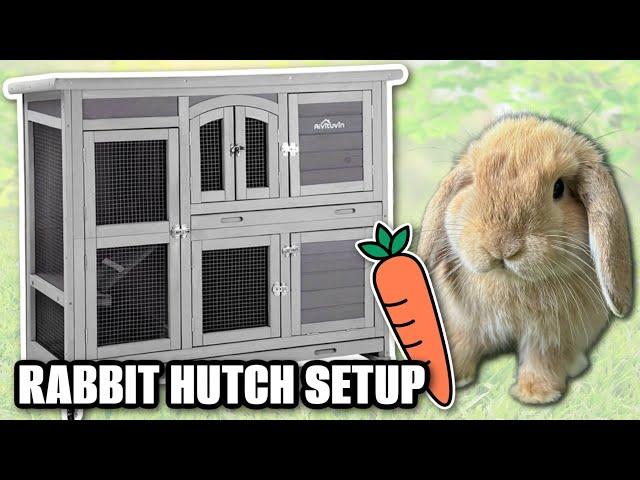 OUR RABBIT HUTCH UNBOXING & SETUP AIVITUVIN AIR06-C | BUNNY CAGE SETUP