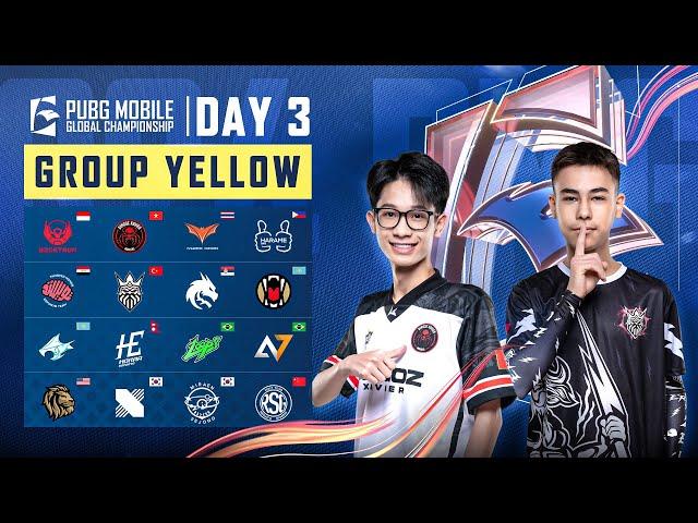 [EN] 2024 PMGC League | Group Yellow Day 3 | PUBG MOBILE Global Championship