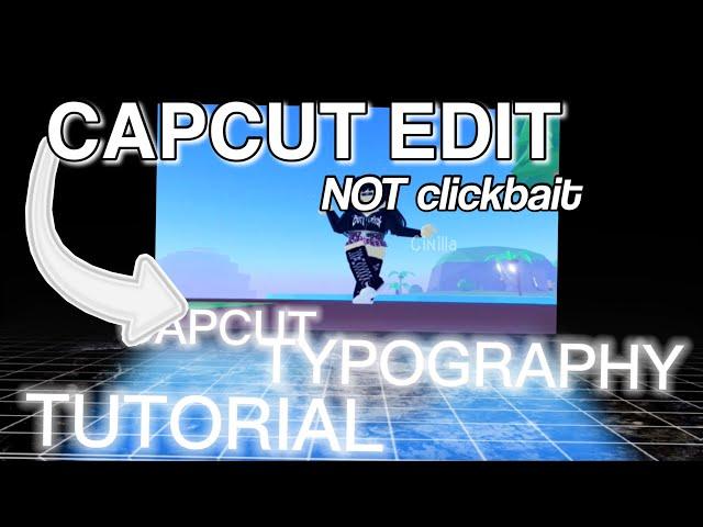 HOW to make a ***CAPCUT TYPOGRAPHY EDIT** (floor reflection)