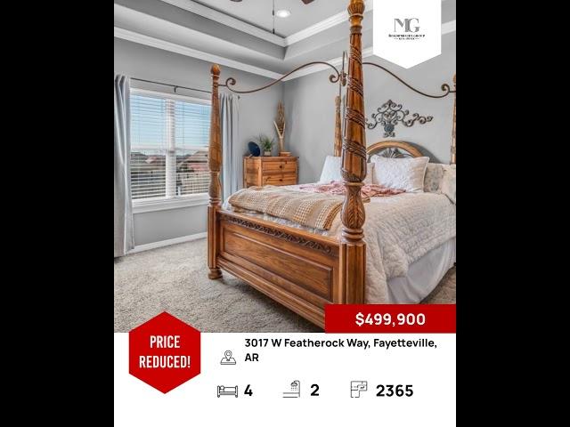 Price Adjustment for 3017 W Featherock Way, Fayetteville, AR 72704
