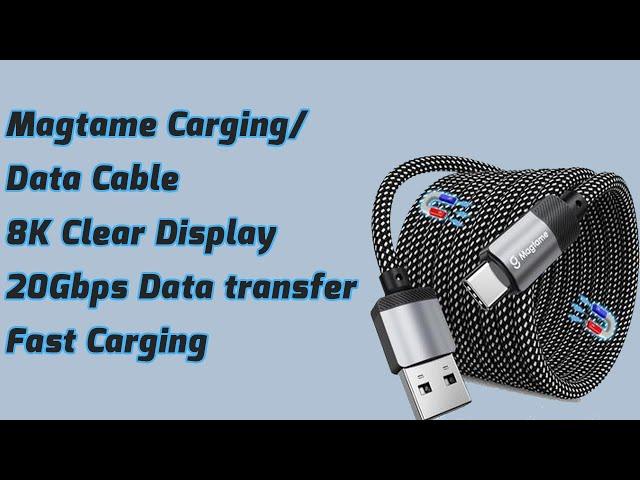 Magtame Fast Charging Data Sync magnetic Cables for iPhone and Samsung!