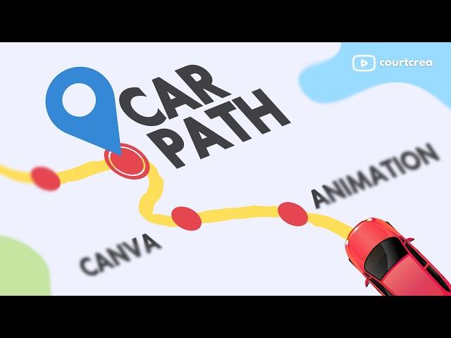 Custom Canva Map Animation | Car Route 