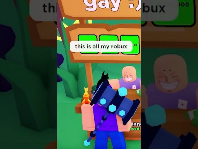 I'm richer than you..  #shorts #roblox #plsdonate #hazem