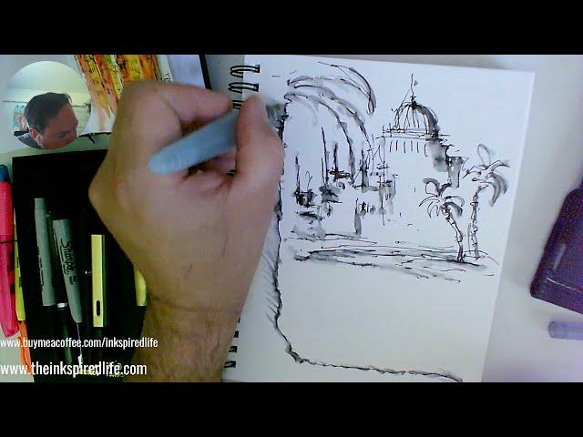 The Inkspired Life - Time Lapse - Place in My Mind - 08.13.2021
