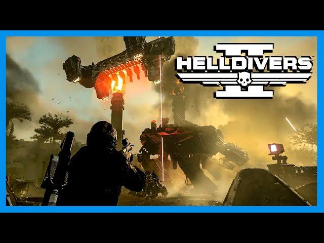 Helldivers 2 - Automaton Base Defense Mission is INSANE (Funny Moments)