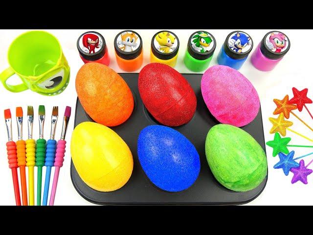Satisfying Magic Video | Turning a DIY Rainbow Egg from Lollipops and Glittery Slime | Fun ASMR