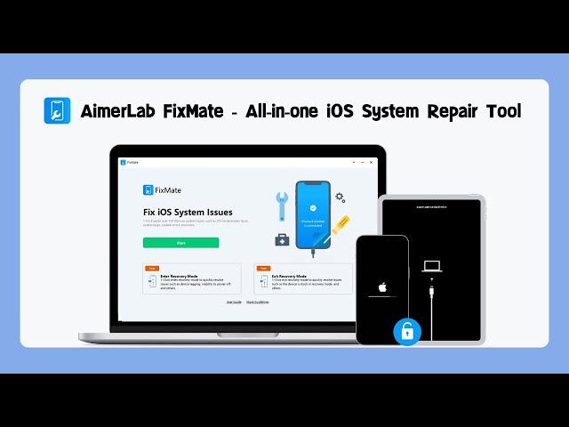 AimerLab FixMate | All-in-one iOS System Repair Tool 2023 - Fix All iOS Issues with NO DATA LOSS