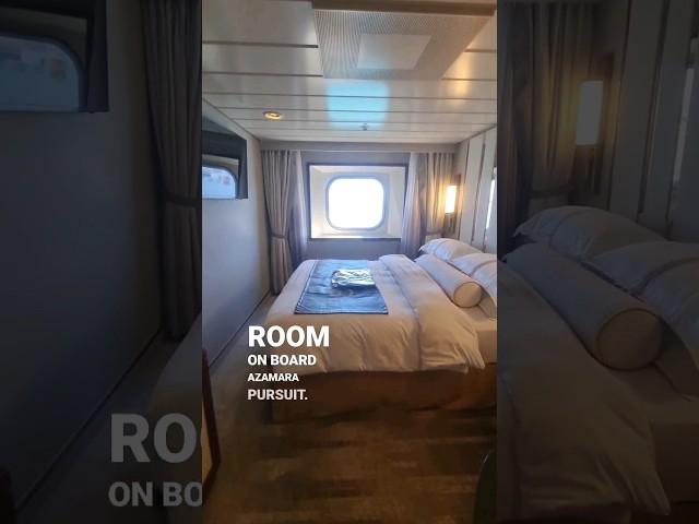 Inside an Oceanview cabin on the cruise ship Azamara Pursuit #cruiseship #luxury #luxurytravel