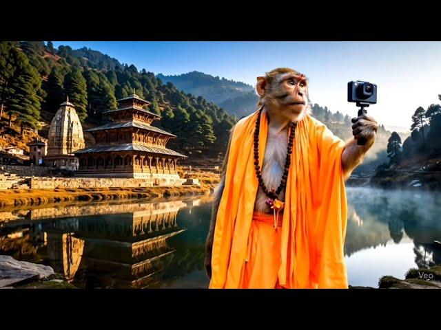 बंदर का पहाड़ी सफर | Pahadi Monkey 1st Vlog