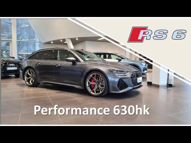 2024 Audi RS6 Performance 630hp in Daytona grey with Neodym gold 22" wheels