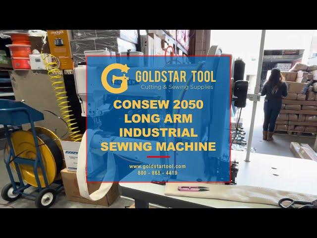 Product Showcase - ​Consew 2050 Long Arm Industrial Sewing Machine - Goldstartool.com - 800-868-4419