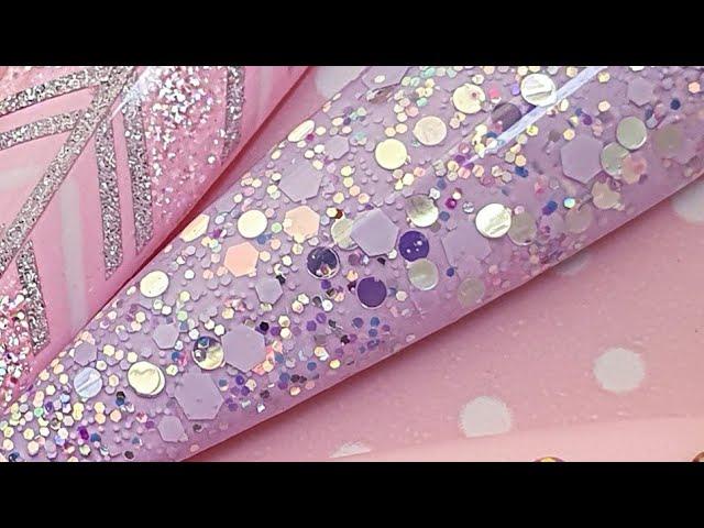 Glitter bay / How to do Gel nails with Merlin nails / Online Nail Courses Video tutorial