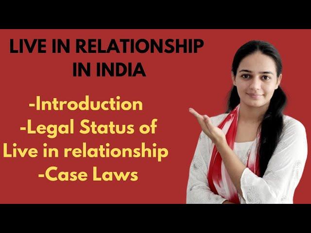 Live in Relationship- Family Law (Part02). UGC NET &JRF December 2024