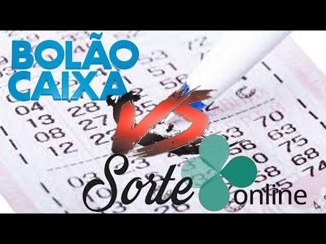 sorte online vs lotérica bolão