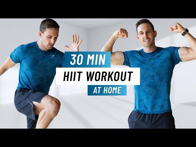 30 Min HIIT Workout For Fat Loss - Full Body Workout At Home (No Equipment, No Repeats)