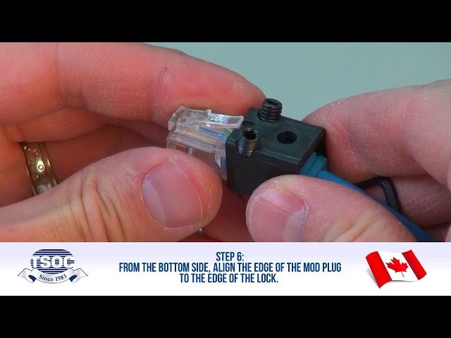 HOW TO INSTALL A MP-RJ45LKBK SECURITY LOCK - The TSOC™ Minute