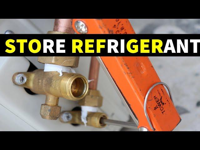 HOW TO STORE REFRIGERANT IN OUTDOOR UNIT.  || Jabirwaqas.com