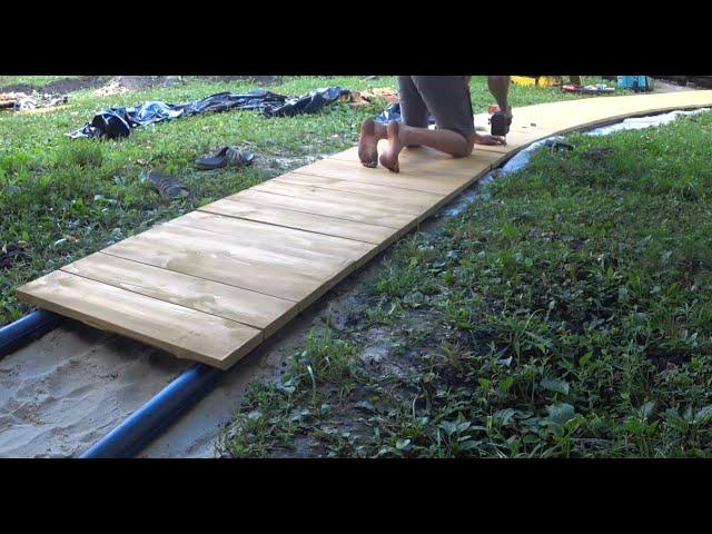 53. Wooden walkway / Дорожка. Сам не думал что так просто и круто получится.