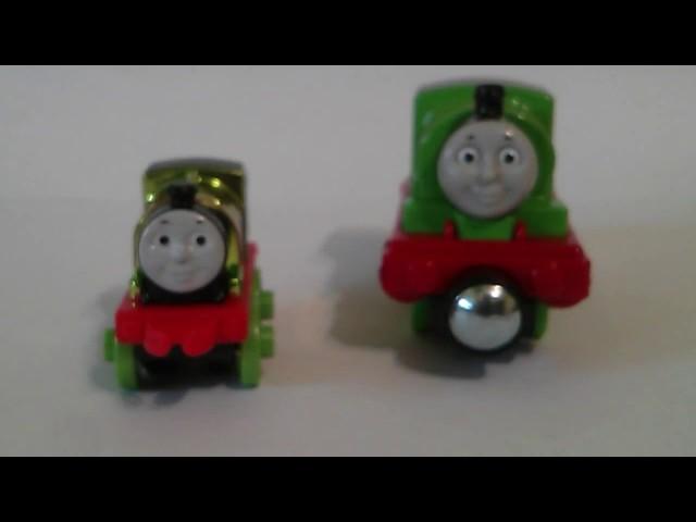 Regular Percy and Mini Percy Comparison! Thomas and Friends Toys.