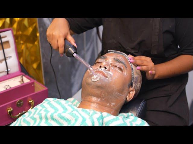 D-TAN FACE THERAPY FOR MENS  | RAINBOW BEAUTY AND TATTOO #barbershop#dtanfacial#ozantreatment