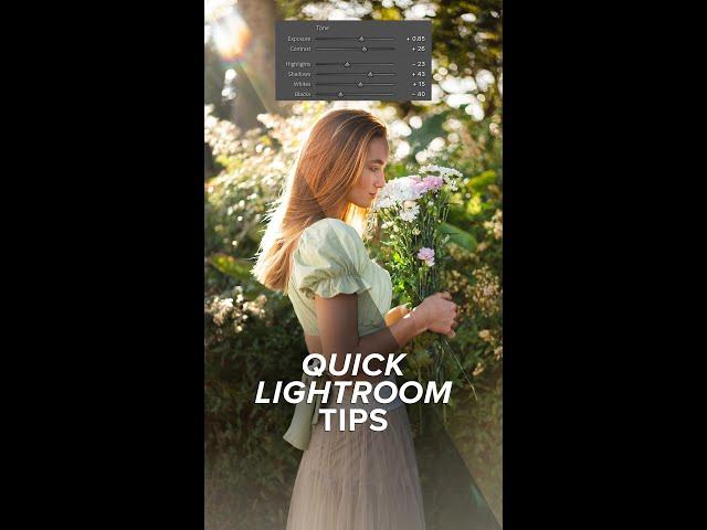 Quick Lightroom Tips: Brighten Dark Photos #shorts