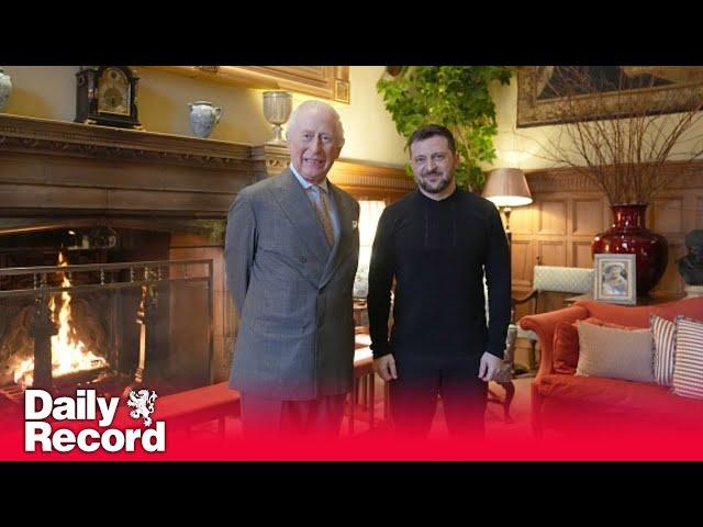 King Charles meets Volodymyr Zelensky at Sandringham