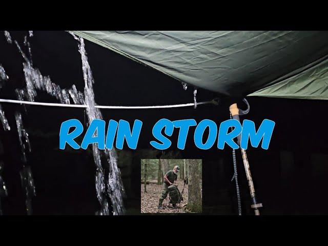 Hammock Camping In A Rain Storm