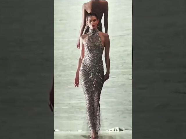 This is so beautiful and sophisticated, #Fashion #modelwalk  #Runway #shorts  #ZuhairMurad