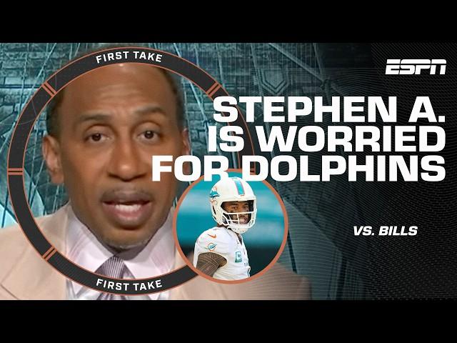 Stephen A. says Tua Tagovailoa & Miami Dolphins are 'IN A WORLD OF TROUBLE' vs. Bills | First Take