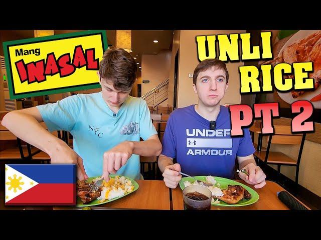 Mang Inasal Unli Rice Challenge PART 2: REDEMPTION | Halo Halo, Chicken Inasal & MORE! 