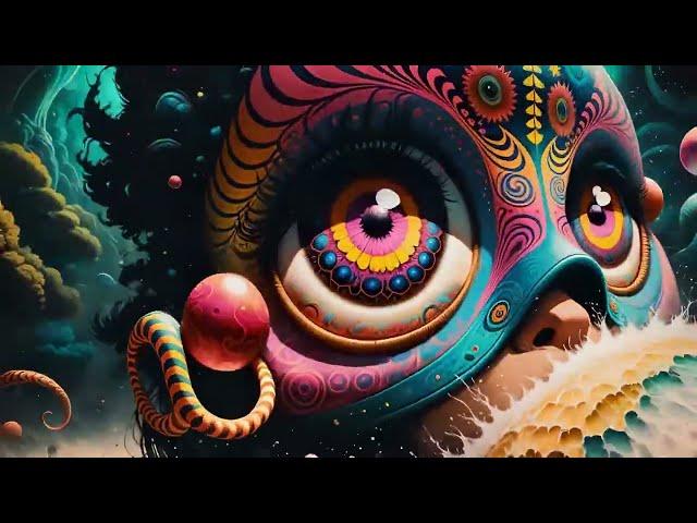 Progressive Psytrance - Electric Samurai / Hallucinations mix 2024 (AI Graphic Visuals)