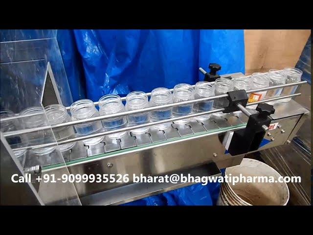 Viscous Peanut Butter / Ghee Jar Automatic Four Head Servo Operated Piston Filling Machine