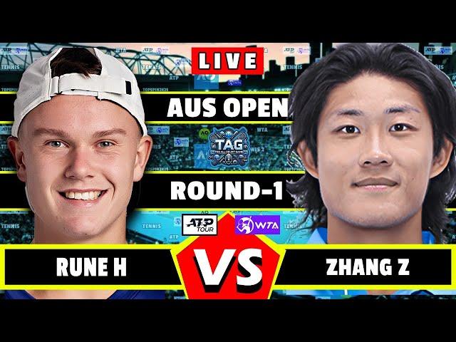 LIVE: Rune H vs Zhang Z • Australian Open 2025 #round1 #Rune #Zhang #tennis #wta #atp