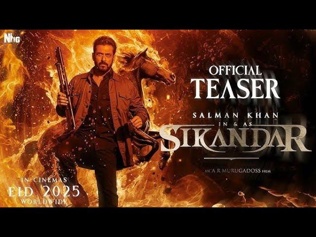 SIKANDAR Official Film Teaser - Salman Khan, Rashmika | Sajid Nadiadwala | A.R. Murugadoss | EID2025